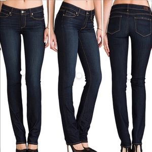 Paige Skyline Straight Legged Jeans in Moonrise